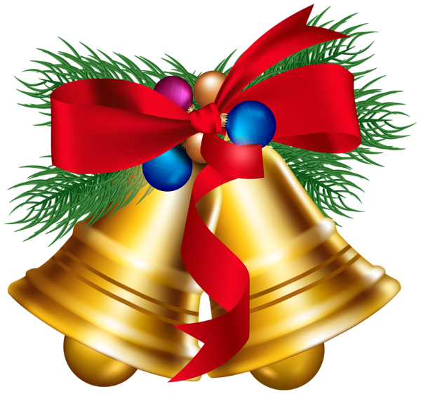 This png image - Christmas Bells with Christmas Ballls PNG Clipart Image, is available for free download