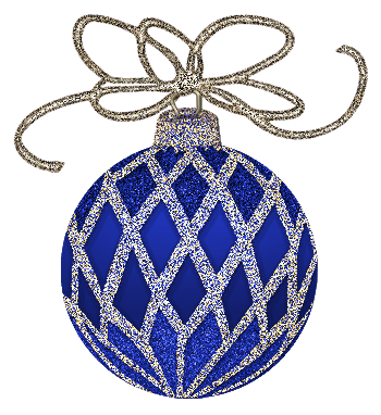 This png image - Christmas Blue and Silver Ornament Clipart, is available for free download