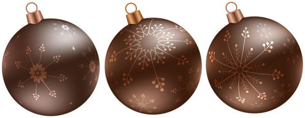 This png image - Christmas Brown Balls Transparent Clip Art, is available for free download