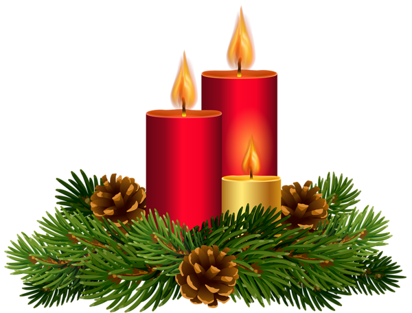 This png image - Christmas Candle Decor Transparent Image, is available for free download