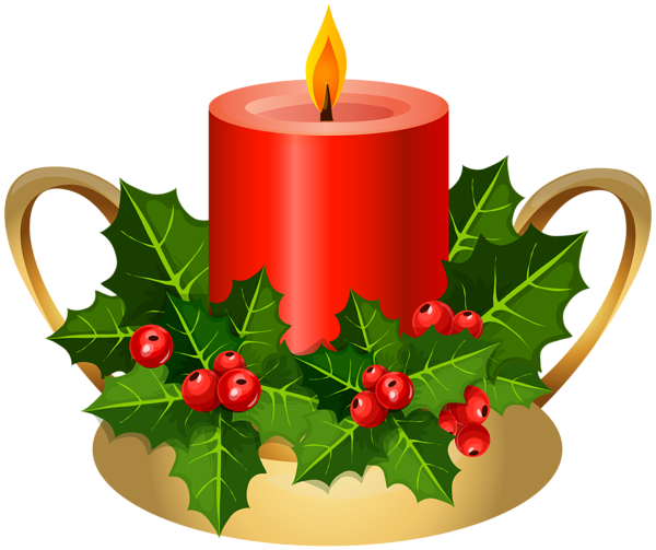 christmas candle png clip art image