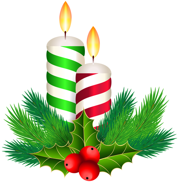This png image - Christmas Candles Decoration Clip Art, is available for free download