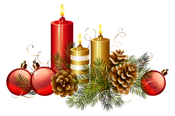 This png image - Christmas Candles PNG Clipart Image, is available for free download