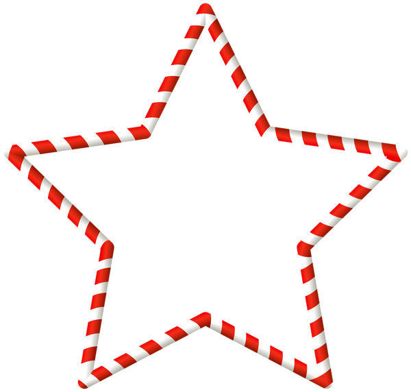 This png image - Christmas Candy Cane Star Border Clip Art Image, is available for free download