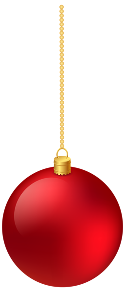 Christmas Classic Red Hanging Ball PNG Clipart Image | Gallery ...