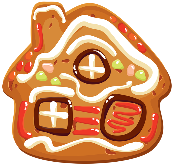 This png image - Christmas Cookie House PNG Clipart Image, is available for free download