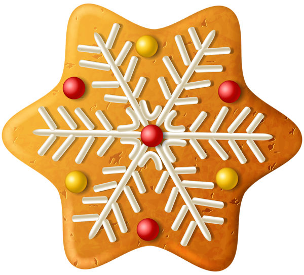 This png image - Christmas Cookie Snowflake PNG Clipart Image, is available for free download