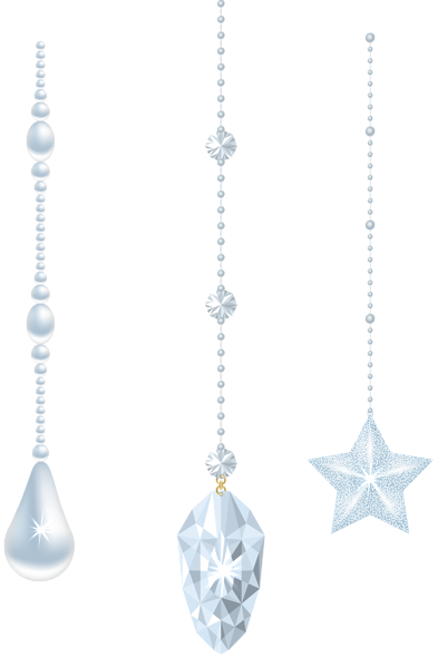 This png image - Christmas Crystal Ornaments Transparent PNG Image, is available for free download