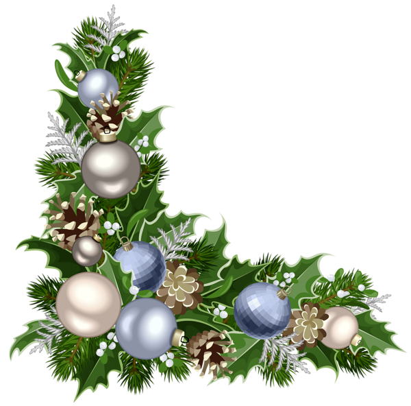 This png image - Christmas Deco Corner with Decorations PNG Picture, is available for free download