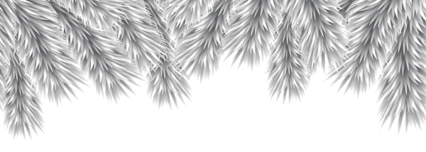 This png image - Christmas Decorative Branches Silver PNG Clip Art, is available for free download
