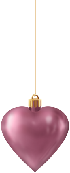 This png image - Christmas Elegant Heart Ornament PNG Clipart, is available for free download