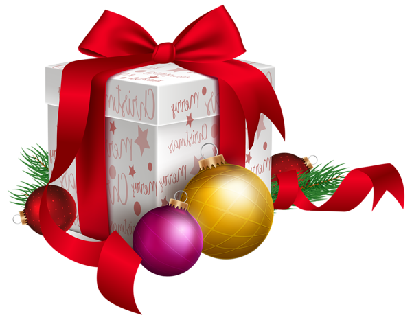 Christmas Gift and Ornaments Transparent PNG Clip Art Image | Gallery ...