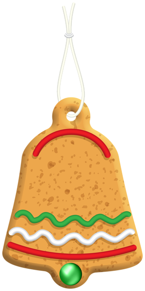This png image - Christmas Gingerbread Bell PNG Clip Art, is available for free download