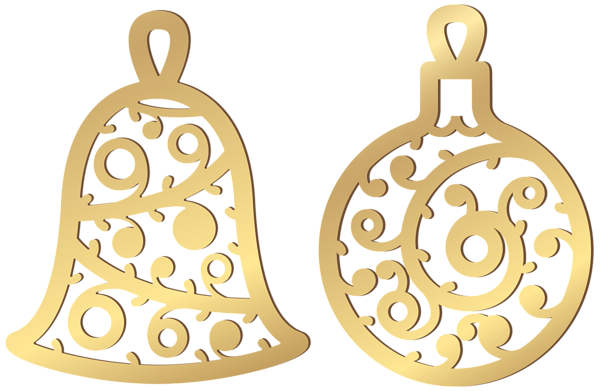 This png image - Christmas Gold Ornaments Clip Art, is available for free download