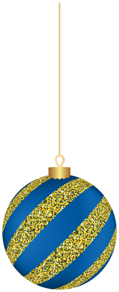 This png image - Christmas Hanging Ball Blue Clip Art Image, is available for free download