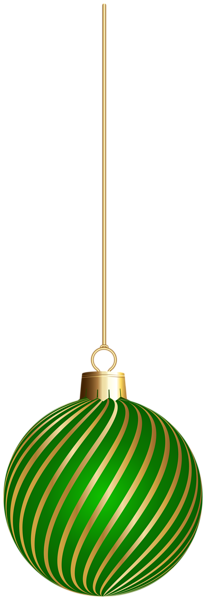 This png image - Christmas Hanging Ball Green PNG Clipart, is available for free download