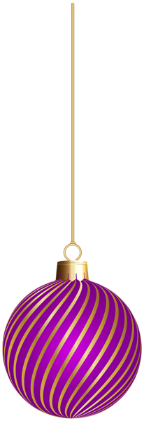 This png image - Christmas Hanging Ball Purple PNG Clipart, is available for free download