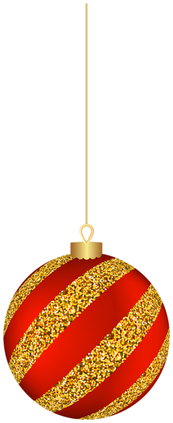 This png image - Christmas Hanging Ball Red Clip Art Image, is available for free download