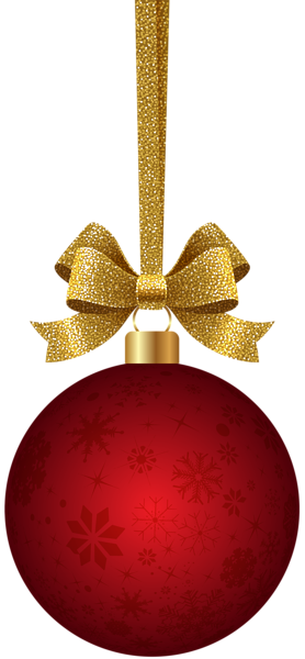 This png image - Christmas Hanging Ball Red Transparent Image, is available for free download