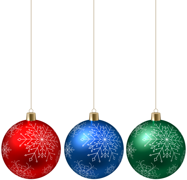This png image - Christmas Hanging Ornaments PNG Clip Art, is available for free download