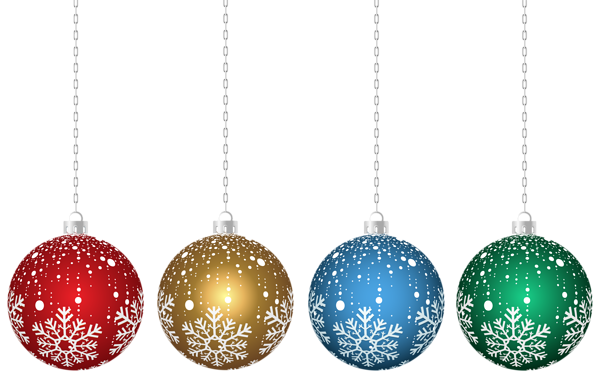 This png image - Christmas Hanging Ornaments Transparent Clip Art, is available for free download
