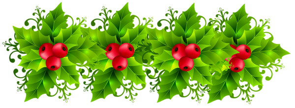 This png image - Christmas Holly Garland Transparent PNG Clip Art Image, is available for free download