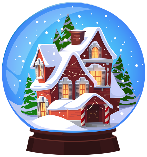 This png image - Christmas House Snowglobe Transparent PNG Clip Art Image, is available for free download