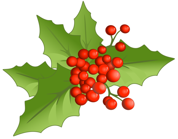 Christmas Holly Mistletoe PNG Clip-Art Image​  Gallery Yopriceville -  High-Quality Free Images and Transparent PNG Clipart