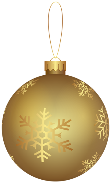 This png image - Christmas Ornament Gold PNG Clip Art Image, is available for free download