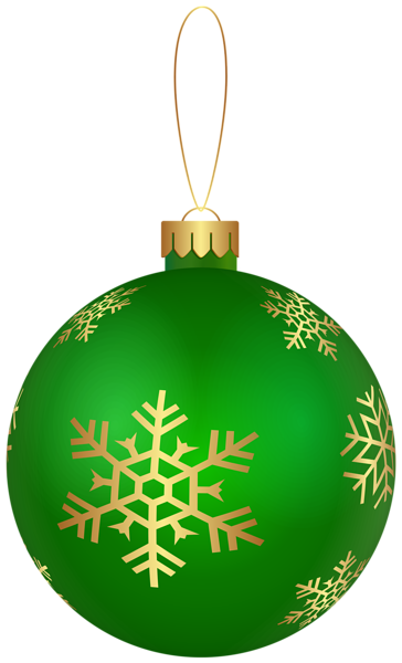 This png image - Christmas Ornament Green PNG Clip Art Image, is available for free download