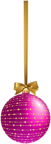 This png image - Christmas Ornament Pink Deco Clip Art, is available for free download