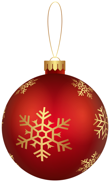 This png image - Christmas Ornament Red PNG Clip Art Image, is available for free download