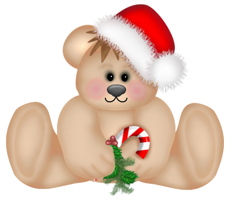 This png image - Christmas PNG Cute Teddy Bear Clipart, is available for free download