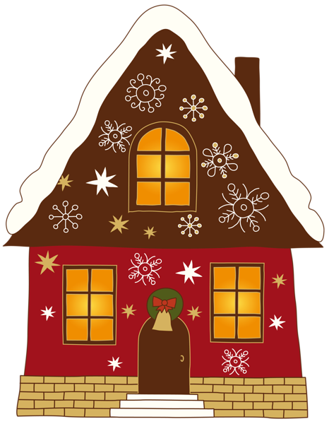 This png image - Christmas Painted House PNG Clipart, is available for free download