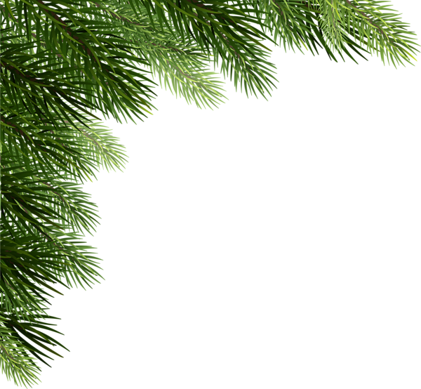 This png image - Christmas Pine Deco Corner PNG Clip Art, is available for free download