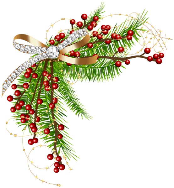This png image - Christmas Pine Green Decor PNG Clip Art Image, is available for free download
