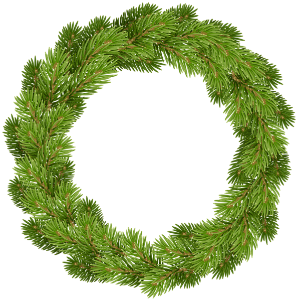 This png image - Christmas Pine Wreath PNG Clip Art, is available for free download