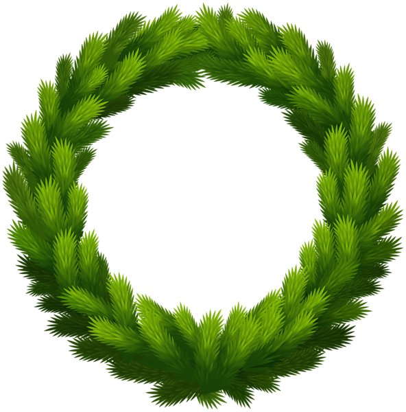 This png image - Christmas Pine Wreath PNG Clipart, is available for free download