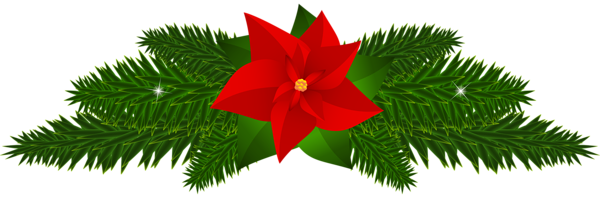 This png image - Christmas Poinsettia Decoration PNG Clip Art, is available for free download
