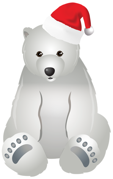 This png image - Christmas Polar Bear Transparent Clip Art Image, is available for free download