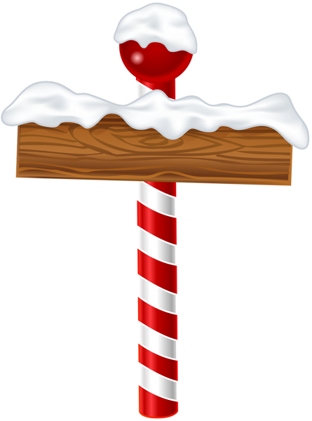 This png image - Christmas Pole Sign PNG Clip Art Image, is available for free download