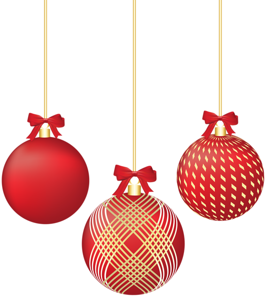 This png image - Christmas Red Ornaments PNG Clip Art Image, is available for free download
