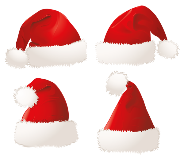 This png image - Christmas Santa Hats PNG Clipart Picture, is available for free download