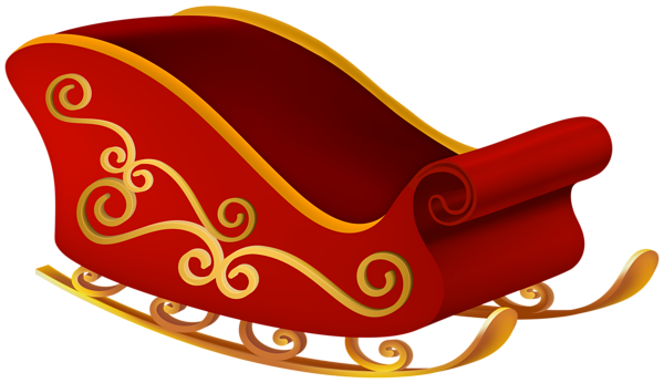This png image - Christmas Santa Sleigh Clip Art, is available for free download