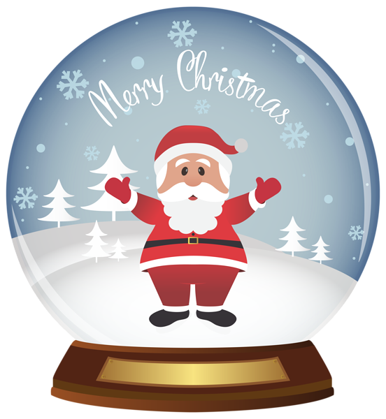 This png image - Christmas Santa Snowglobe PNG Clipart Image, is available for free download