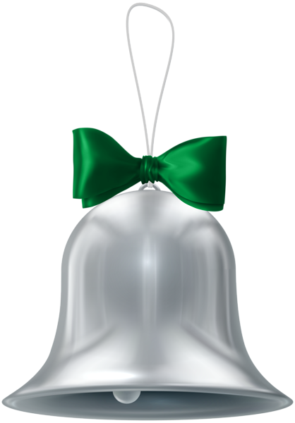 This png image - Christmas Silver Bell Transparent PNG Clip Art, is available for free download