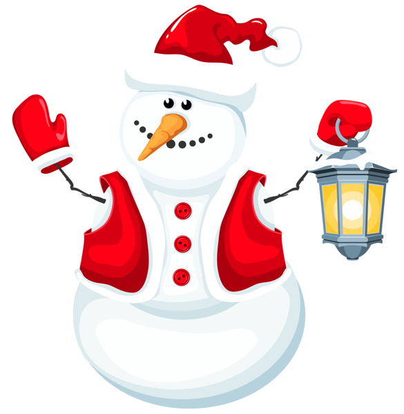 Free Xmas Clipart Of Mistletoe Christmas Snowman with Lantern PNG Clipart | Gallery ...