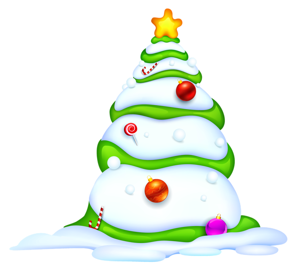 This png image - Christmas Snowy Tree PNG Picture, is available for free download