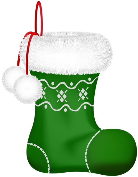 Christmas Stocking Green Transparent Clipart | Gallery Yopriceville ...