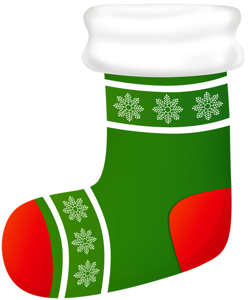 This png image - Christmas Stocking Transparent Green Clipart, is available for free download